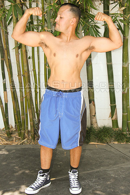 Uncut Mexican Dad Jerks Off in Hawaii Image