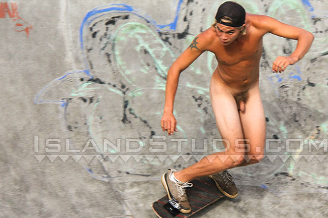 Uncut Nudist Skater Boy Image